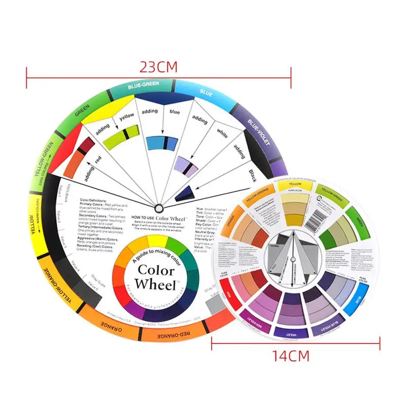 

Колесо для цветной бумажной карты, трехуровневый дизайн, направляющая для смешивания, круглый центральный круг, вращается для ногтей, микроблейдинг, принадлежности для татуировки, макияжа