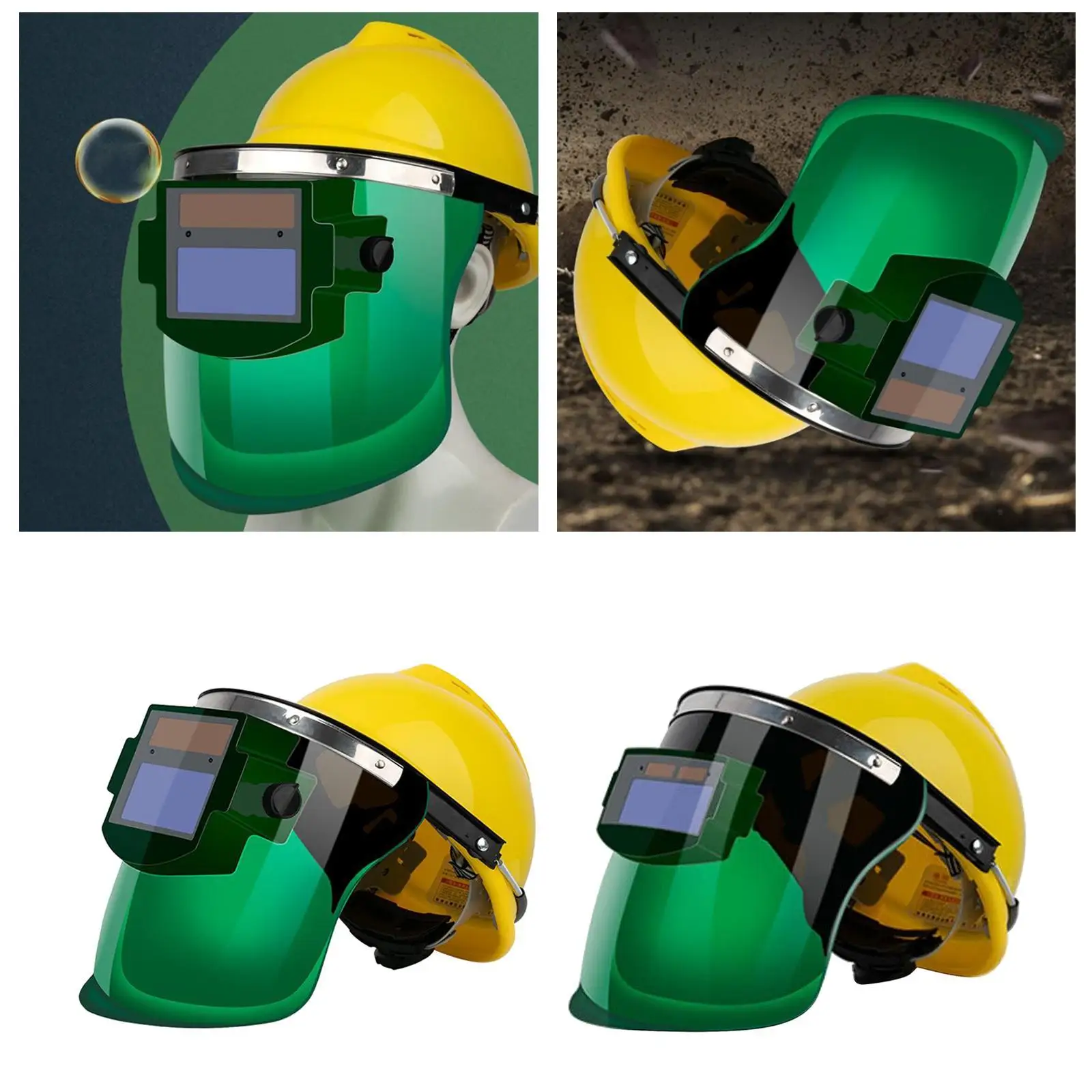 Solar Powered Auto Darkening Welding Helmet Mig Welder Mask