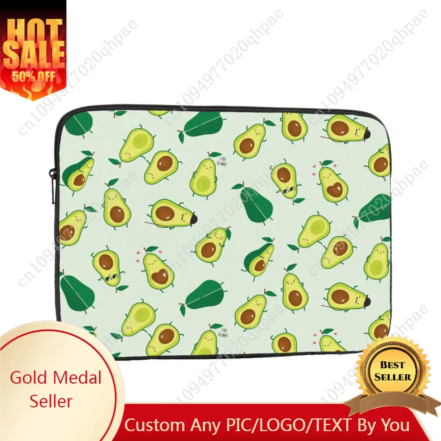 كمبيوتر محمول دفتر غطاء للأكمام حقيبة لطيف الأخضر الأفوكادو الكمبيوتر بطانة كم الأفوكادو عاشق 10 12 13 15 17 بوصة للصدمات حقيبة #1