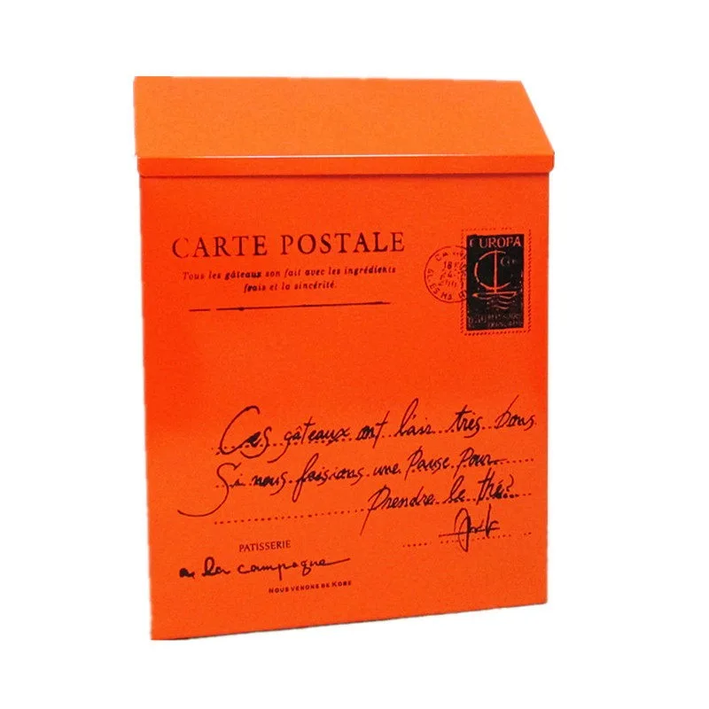 

Настенный почтовый ящик в стиле ретро, железный газетный ящик для писем с ключами, водонепроницаемый ящик для предложений для наружных ворот, сада