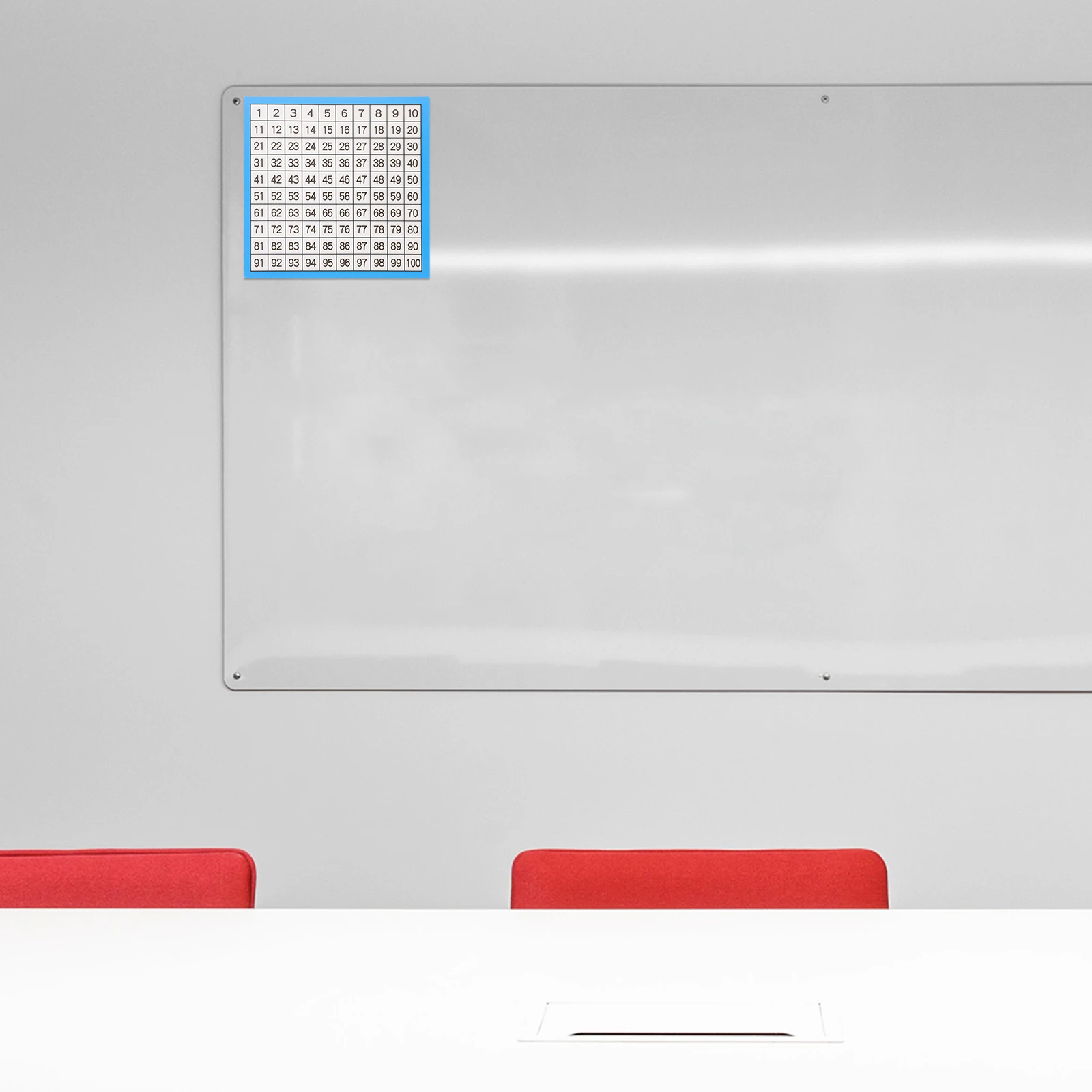 10 Sheets Hundreds Chart 1 100 Number Math Supplies Classroom Educational Paper Charts Durability Long Quality