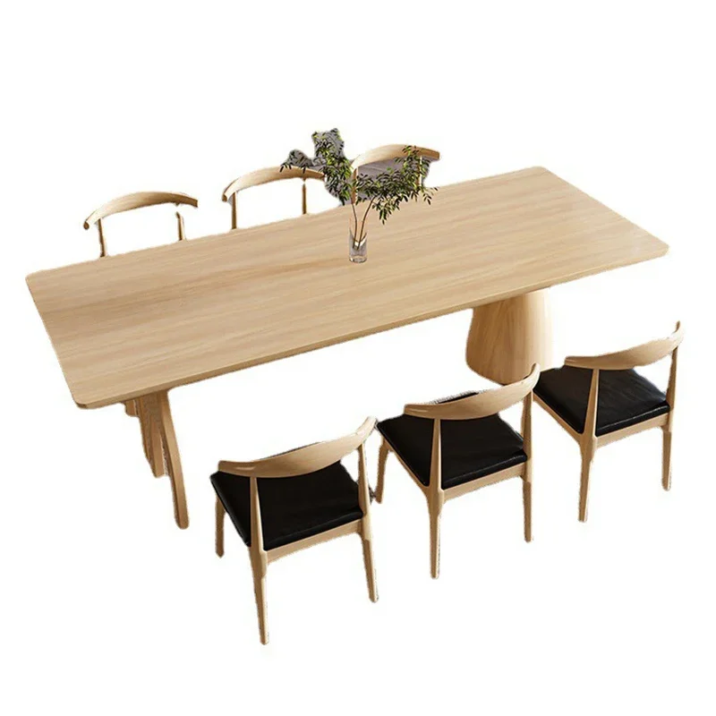 

A Custom Massivholz Esstisch Minimalist Design Wohn möbel mit Holztisch fuß für Wohnzimmer