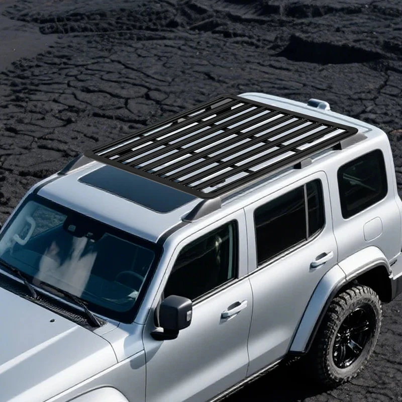 

Heavy Duty Aluminum Flat Roof Luggage Platform Cargo Rack 150-200KG Mod Accessories SUV Equipped With Bars