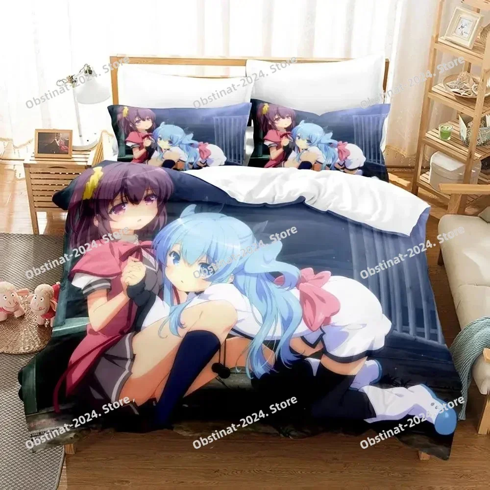Anime Celestial Method Sora no Metho Printed Bedding Duvet Cover Set Soft and Comfortable Perfect Children Room Decoration