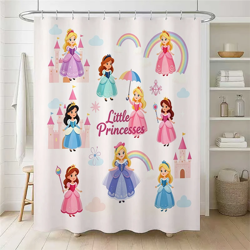 Interesting design patterns for bathroom decoration shower curtains, bathroom items with plastic hooks, home decor