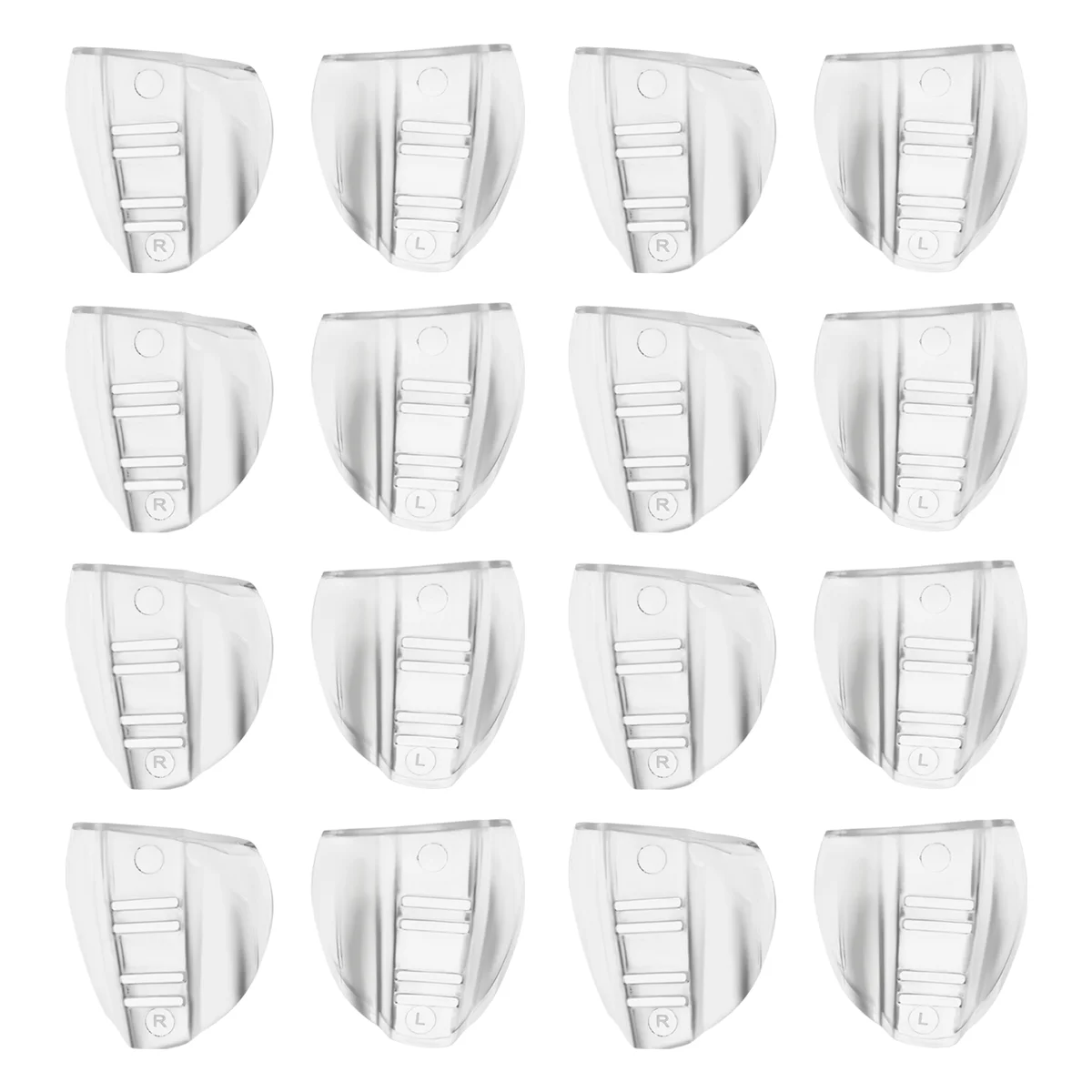 

ABQR 8 Pairs Safety Eye Glasses Side, Slip on Clear Side Shield for Safety Glasses- Fits Most Eyeglasses(M-L)