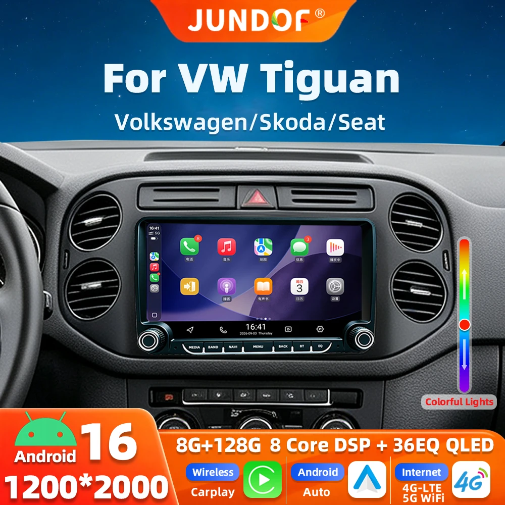 Car Radio Android for VW POLO GOLF 5 6 Plus PASSAT B6 JETTA TIGUAN TOURAN SHARAN SCIROCCO CADDY Car Multimedia Player GPS USB