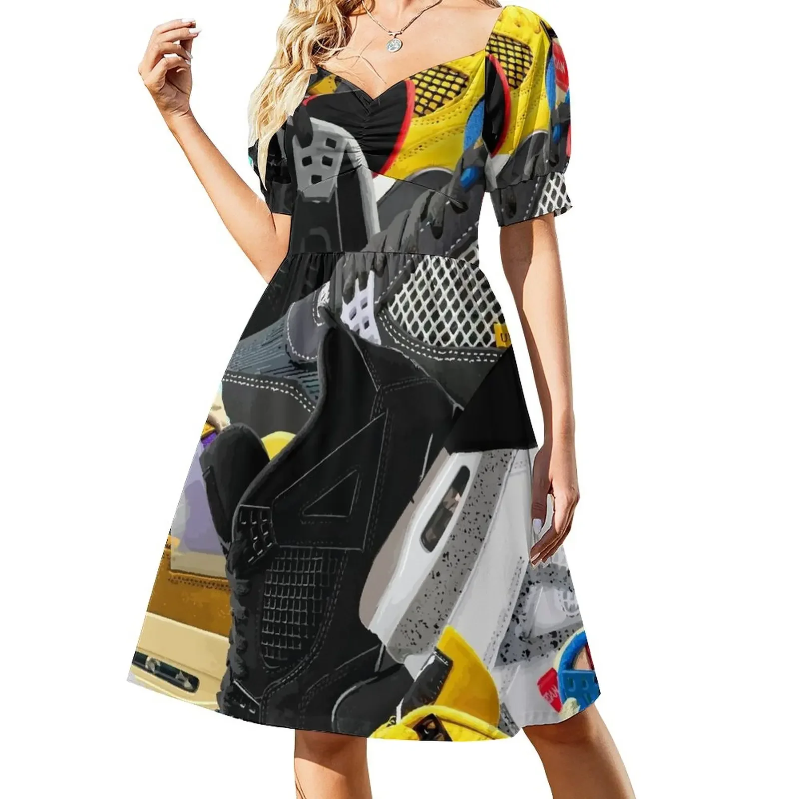

the best of retro shoe Short-Sleeved Dress women's summer clothing 2025 Women's summer suit