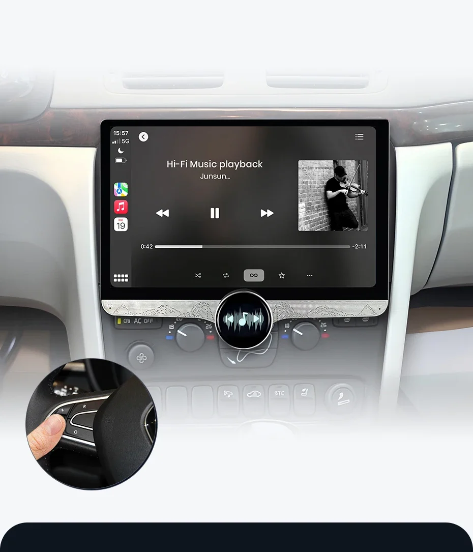 Junsun 11.5 "qled 2k kabelloses Carplay für Apple Autoradio Android 13 Auto für Volvo S80 2012-2016 Multimedia Stereo 8 Core 4g – Detail 17