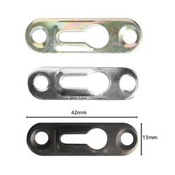 10Pcs Metal Keyhole Hanger Fastener with Screw Picture Hanging Bracket Plate for Artworks Mirror Picture Frames Wall Decorations