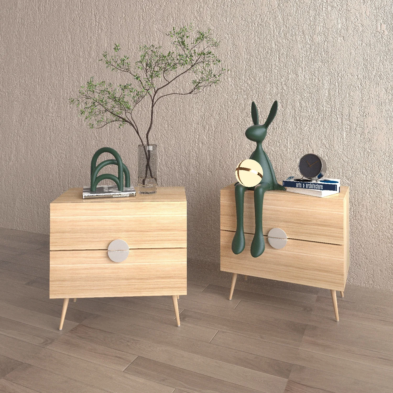 

Simple and Modern Light Luxury High-end Bedside Table, Household Bedroom Bedside Storage Cabinet, Bedside Table with Drawers