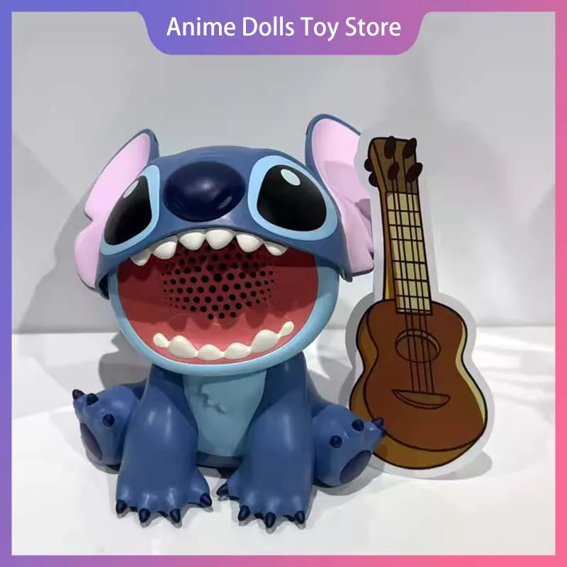 

Disney Stitch Figure Cartoon Cute Bluetooth Speaker Desktop Ornament Audio Trend Toy Decor Children Birthday Graduation Gift
