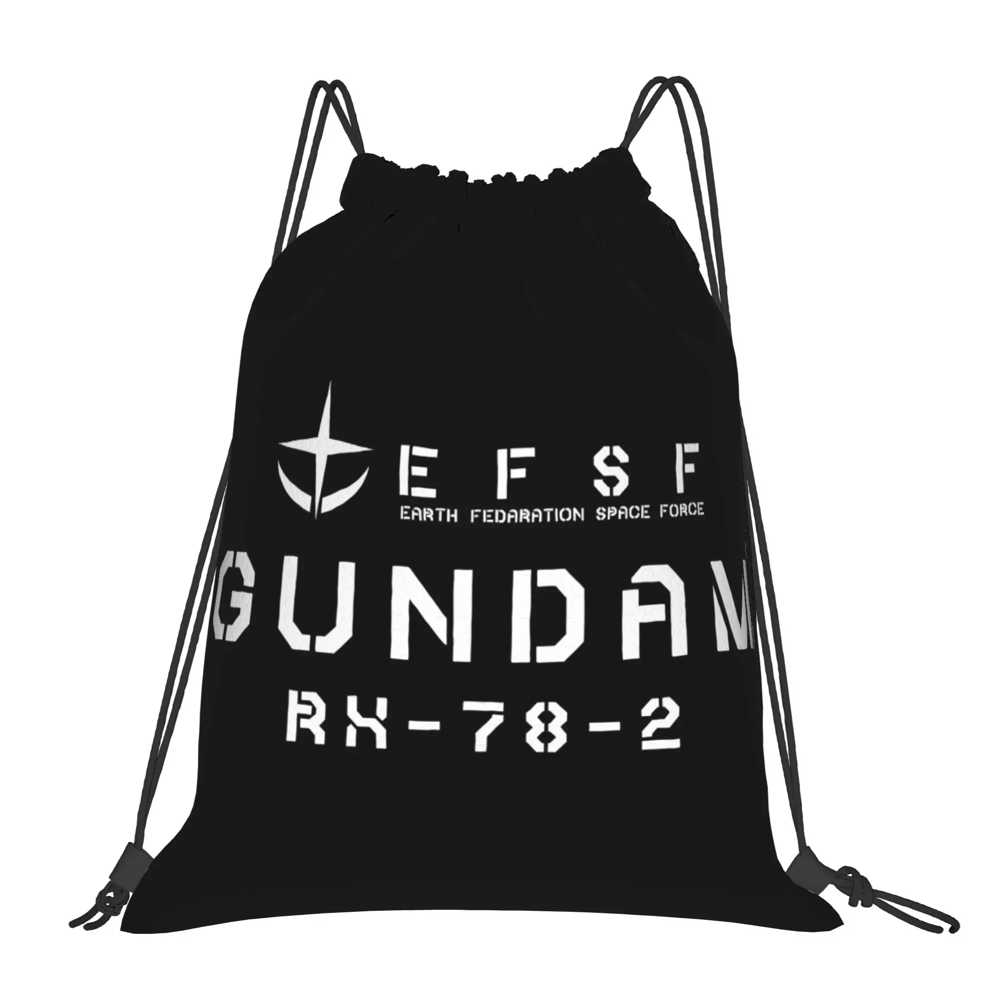 1 pc GUNDAM  Print Drawstring Bags Men Women Storage Backpack Teenager Travel Bag
