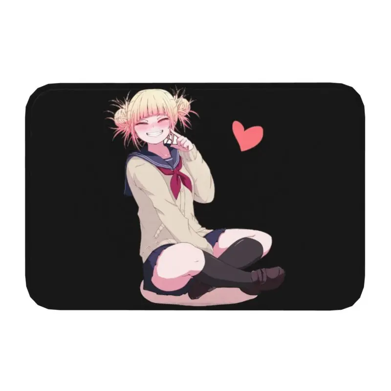 Toga Himiko Love Doormat Anti-Slip Entrance Kitchen Bathroom Door Floor Mats Japan Anime My Hero Academia Garage Carpet Rug