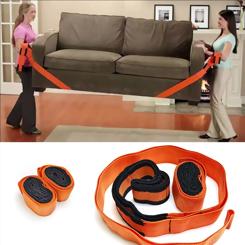 Cinturón de elevación móvil para 2 personas, cinturón de elevación para muebles, dispositivo de ahorro de trabajo seguro y fácil