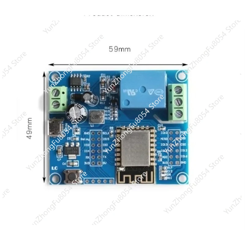 ESP8266 Wireless WIFI Relay Controller Module DC 5V-80V Development Board IoT Smart Home Single Channel Relay