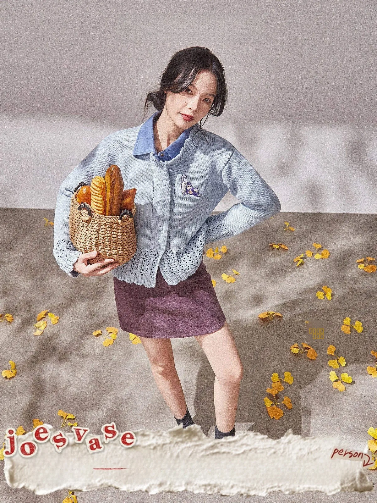 

Водно-голубой вязаный свитер женский, модный, весна-осень, новый, ажурный, свободный кардиган, круглый вырез, длинный рукав