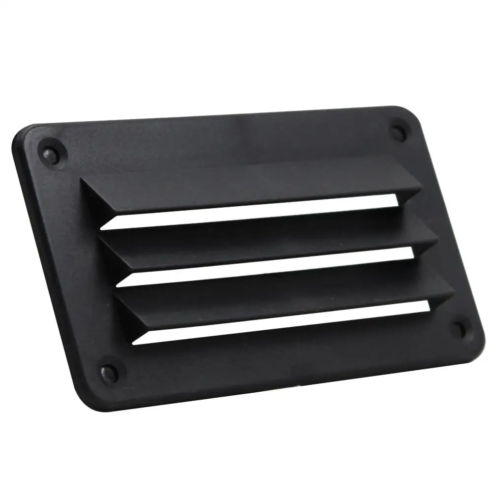 ABS Car Boat Louver Vent Rectangular Louvre Air Vent Dent for RV Boat Marine Ventline Louvered Range Hood Vent 14x7.9cm
