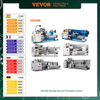 VEVOR Mini Metal Lathe Metal Mini Lathe Tool Variable Speed Large Swing Range Lathe for Small Mechanical Machine Tool