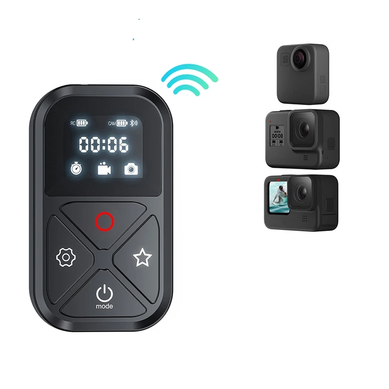 TELESIN T10 80M Bluetooth Remote Control For Gopro Hero 11 10 9 8 Max For Smart Phone Action Camera Wireless Remote Parts