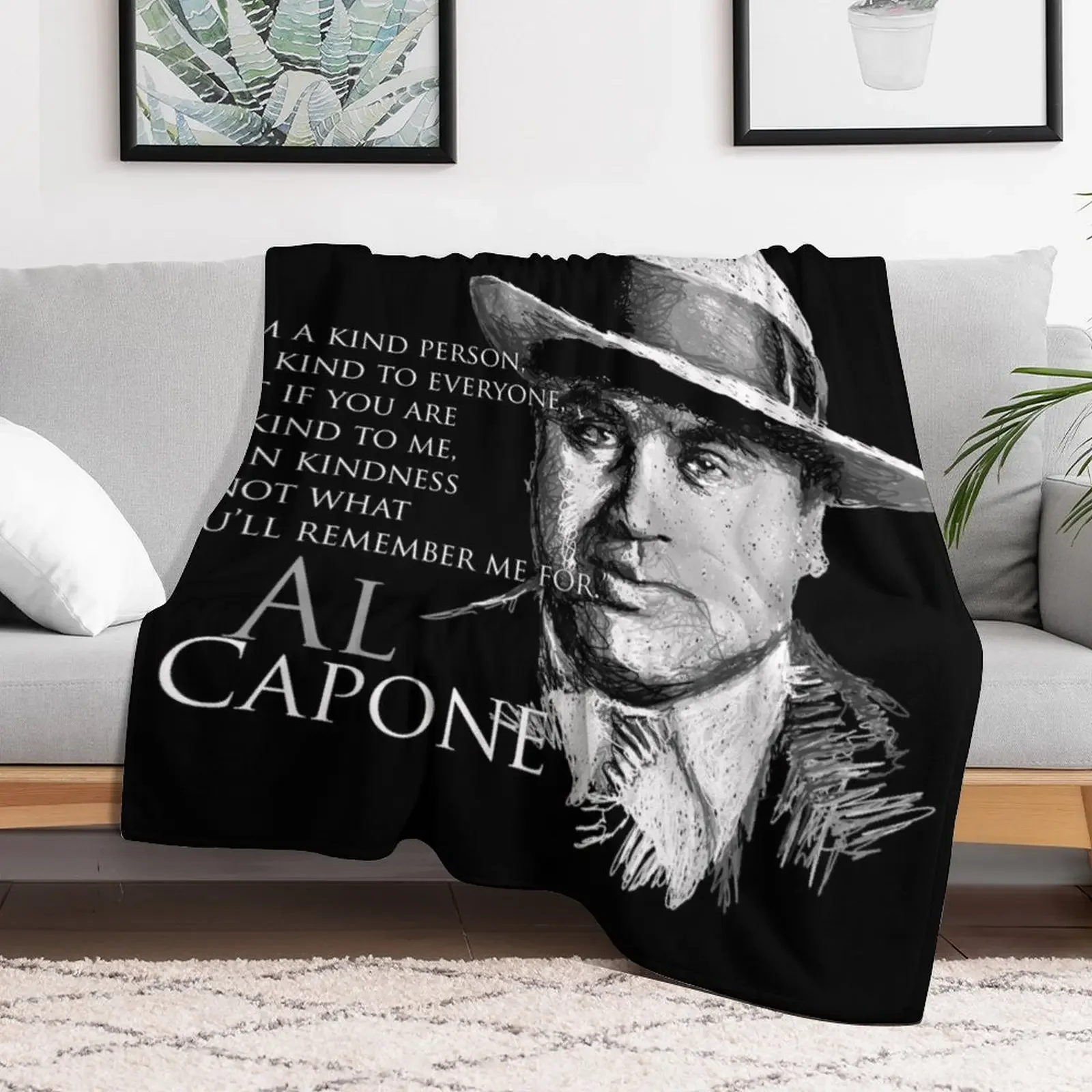 Al Capone Throw Blanket decorative Thins Blankets For Sofas Tourist Blankets