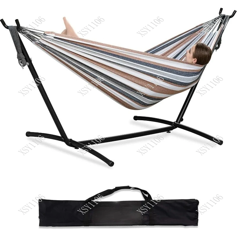 Removable Portable Outdoor Hammock Stand - Double Single Camping Hammock Holder for Picnics Traveling And Backyard Relaxation