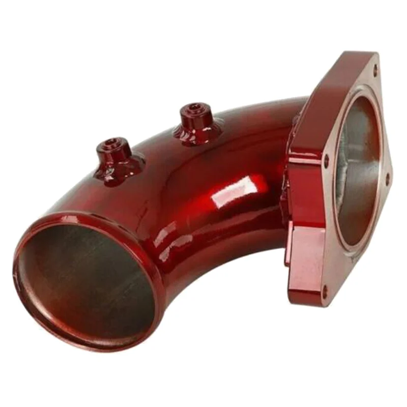 

T47C_Exhaust Pipe Kit Turbo Intake Elbow Car Supplies for Ford 03-07 6.0L Red