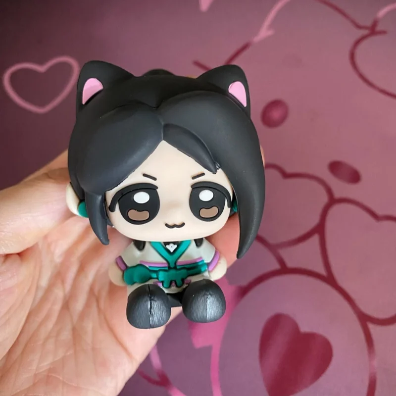 Valorant Chibi Figurine Clove Omen Jett Sage Collectible Model Desktop Computer Case Decoration Statue Gaming Fan Gift view 3