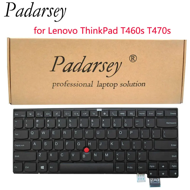 

Сменная клавиатура Padarsey для ноутбука Lenovo ThinkPad T460s T470s (не подходит для T460 T460p T470 T470p), ноутбук без подсветки