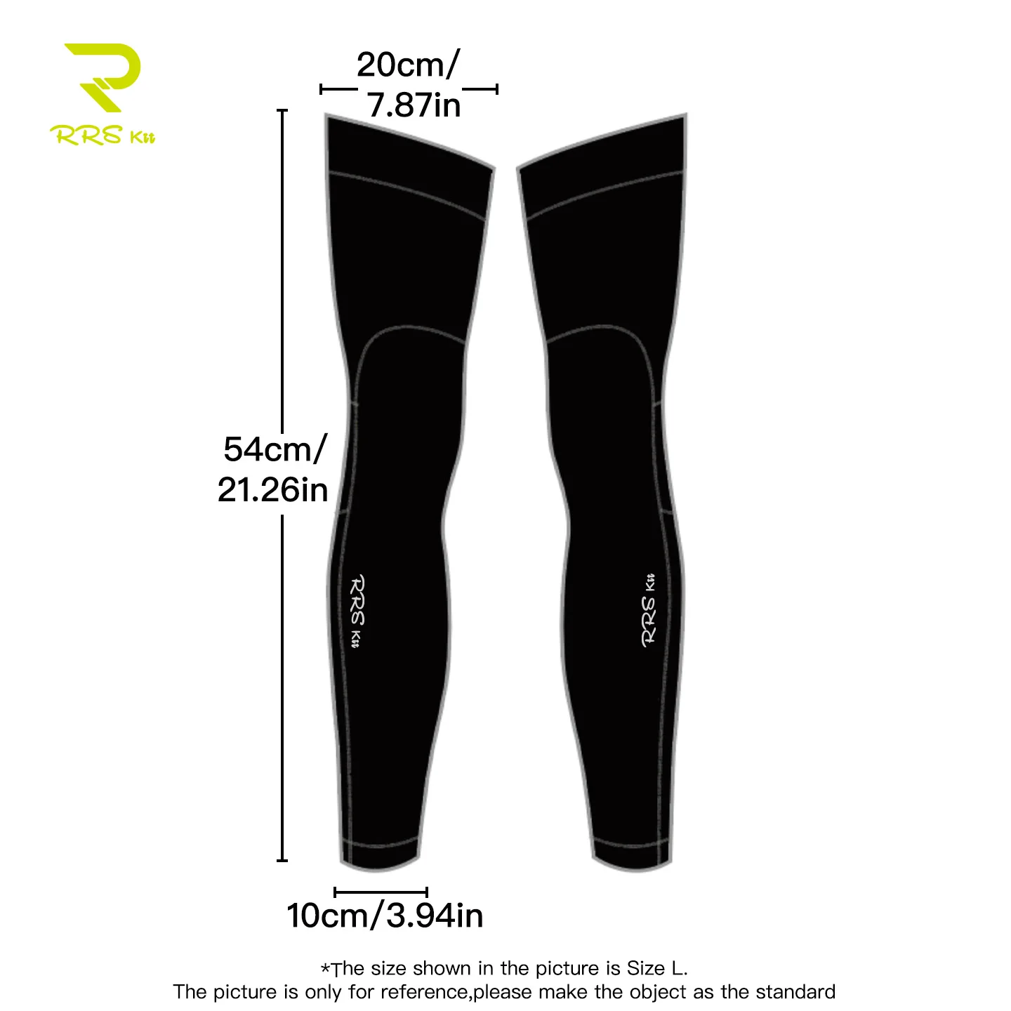 

Rrskit Cycling Leg Warmers Winter Anti-Slip Fleece-Lined Unisex Full Leg Compression Sleeve with High Elasticity Stretch Cycling