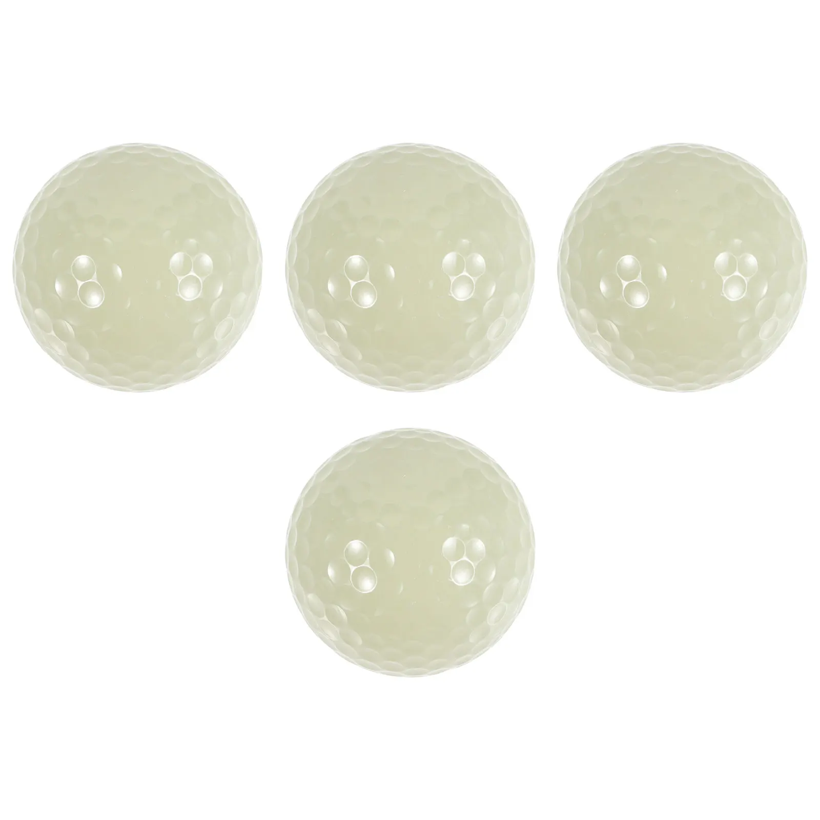 4 قطعة توهج في الظلام كرات الغولف مضيئة المطاط ليلة التدريب كرات الغولف قابلة لإعادة الاستخدام كرة جولف الفلورسنت للرياضة في الهواء الطلق #5