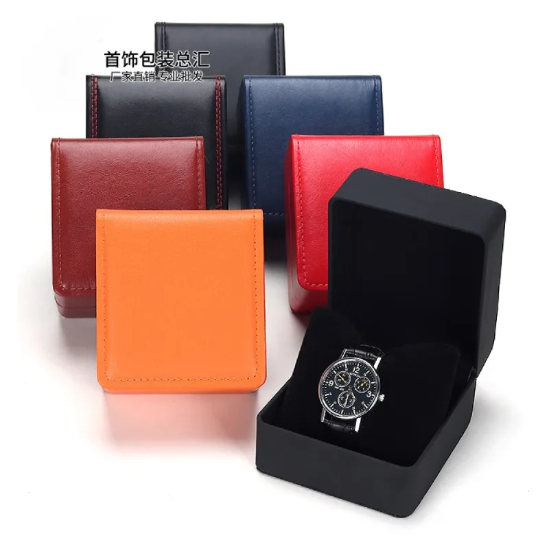 

Матовая коробка для часов из искусственной кожи, браслет для хранения ювелирных изделий, подарочная упаковка, ювелирные изделия