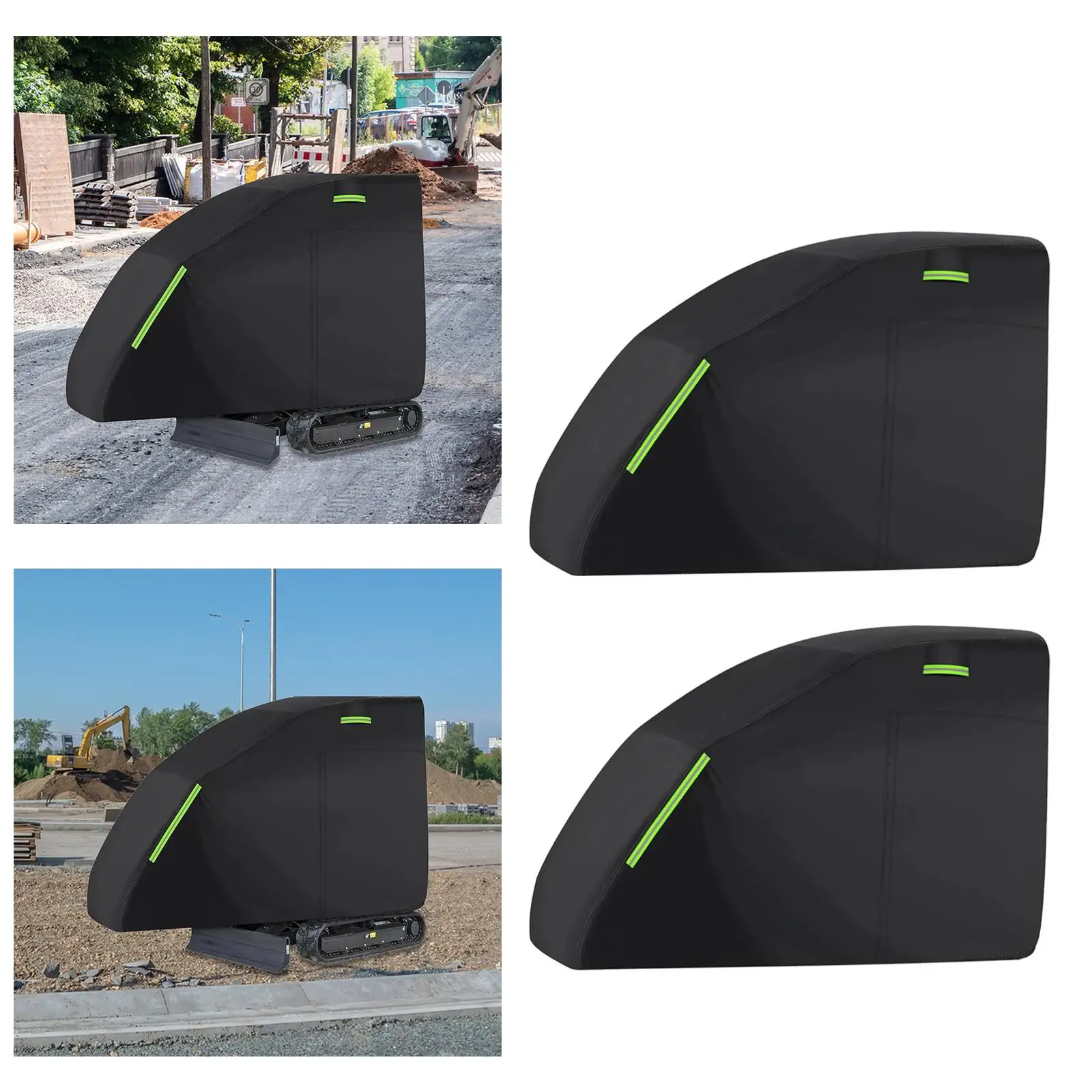 

Mini Excavator Full Cover Protective Cover Sun Protection with Reflective Strips for 800-1600kg