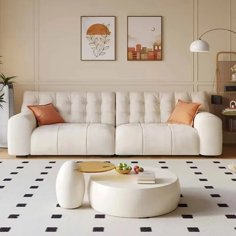 

Luxury 3 Seater Living Room Sofas Aesthetic Beige Bedroom Lounge Office Couch Loveseat Modern Arm Banken Woonkamer Furniture