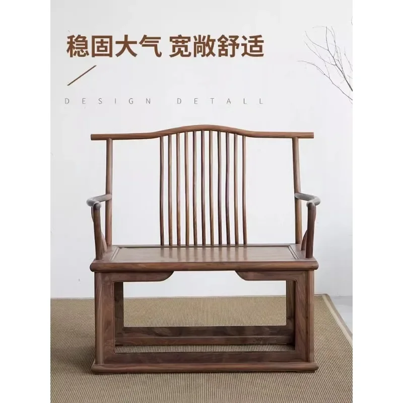 Solid wood comfortable sedentary chair Old elm living room meditation chair