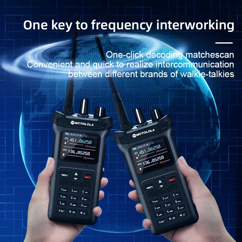 MOTOLOLA MT-628 20 واط خارجي عالي الطاقة VHF UHF ثنائي النطاق لاسلكي كهربائي محمول جهاز اتصال لاسلكي