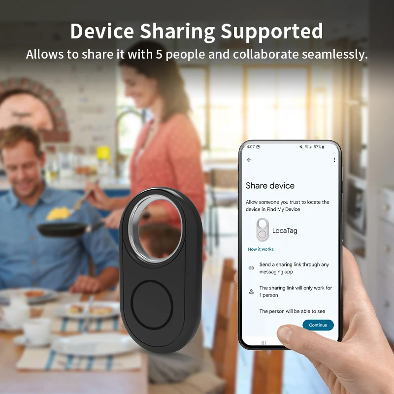 RSH GPS Tracker for Samsung Android Tracker Work with Google Find My Bluetooth Locator Luggage Parcel Global Anti-lost Smart Tag