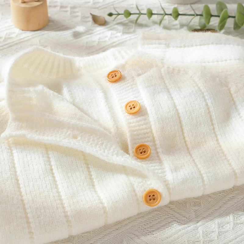 Winter Warm Baby Knit Romper Clothing Newborn Infant Toddler Boy Girl Long Sleeve Jumpsuit + Hat Fall Spring Outfits