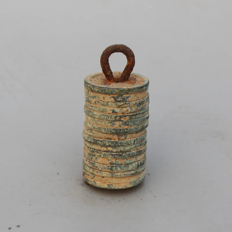 Antique Wholesale Antique Antique Coin Old Money Tube Money Qing Dynasty Unearthed Copper Money Collection Multiple