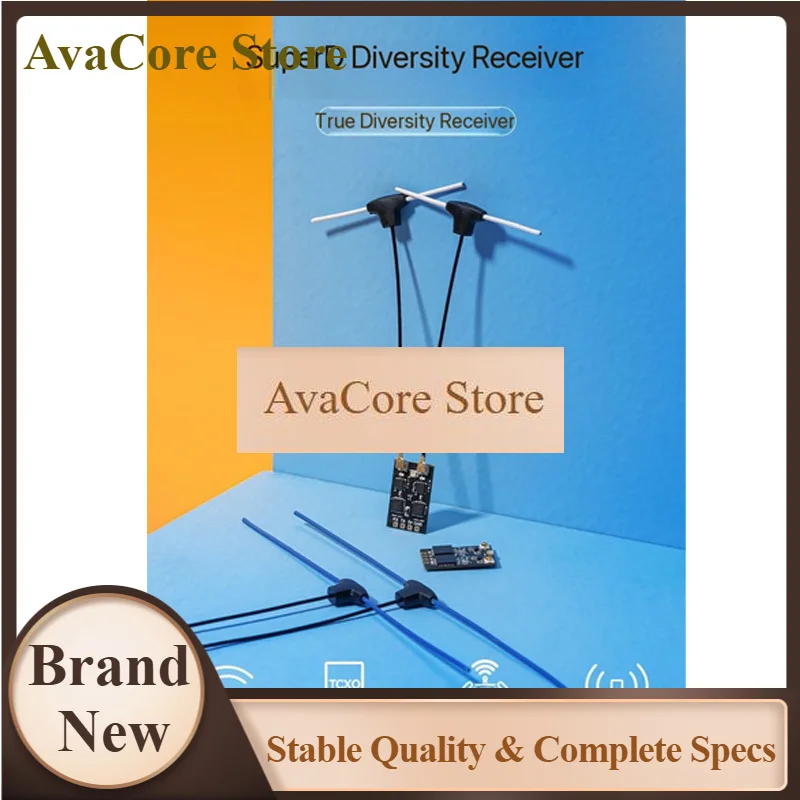 AvaCoreBETAFPV SuperD ELRS 2.4G/915/868MHz Diversity Receiver ExprssLRS RX 2T Antennas For RC FPV Long Range Freestyle Drone Acc