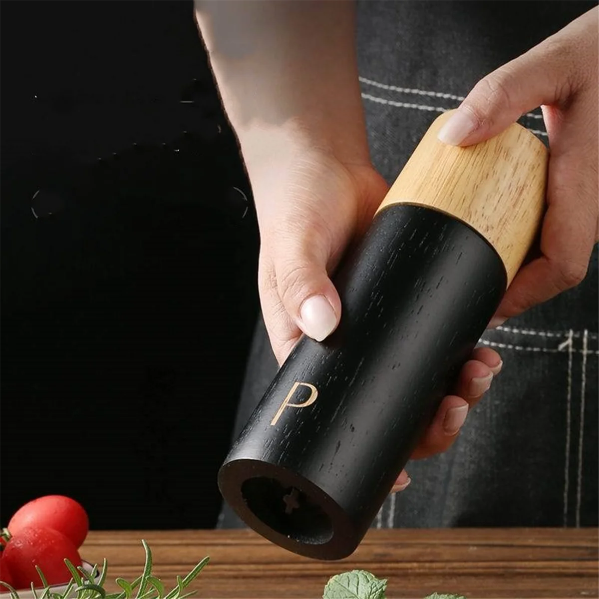 2025+ Oak Wooden Pepper and Salt Mill Sets Multifunction Spice Pepper Grinder Refillable Pepper Salt Grinder Sets with Box