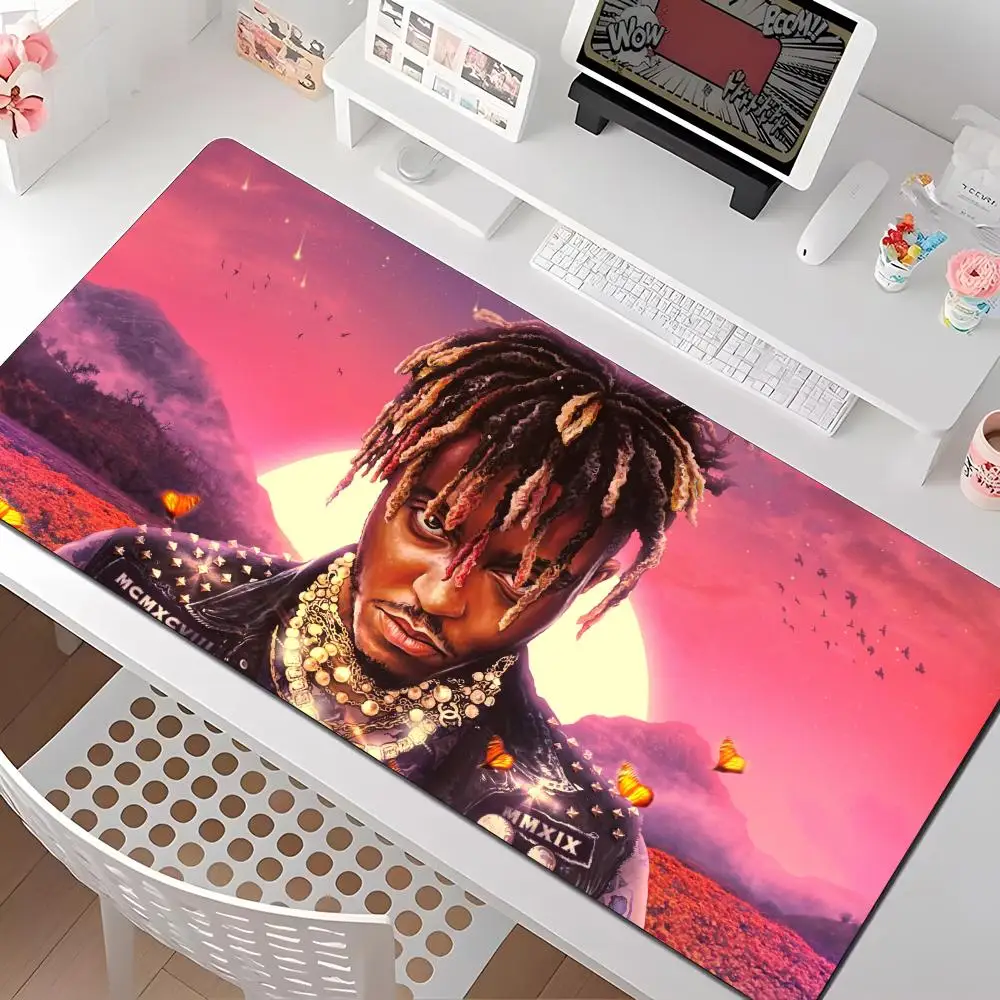 

Коврик для мыши Juice Wrld Rapper, несколько размеров, большие квадратные коврики для компьютера, офиса, игрового стола, резиновые противоскользящие коврики для мыши