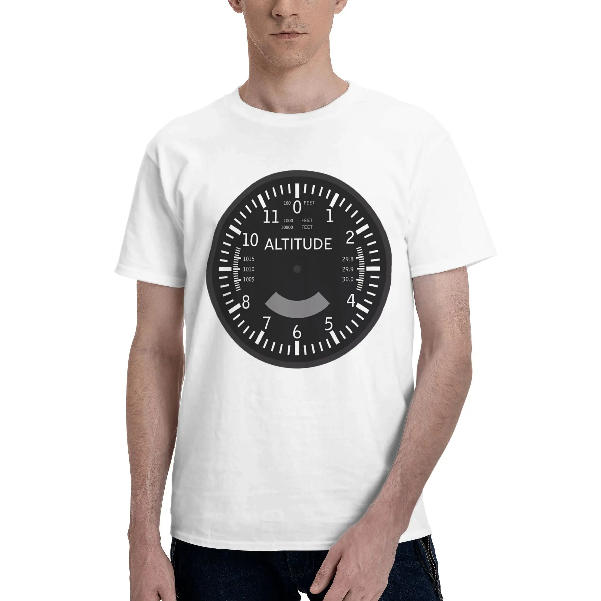 Flight Cockpit Altimeter for Kitchen Pilot Literary Reversible T-shirt Casual Vibe Basic Tee