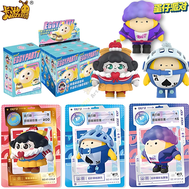 

KAYOU Official Genuine Version Eggy Party Card Assembled Eraser Game Collection Cards Anime Peripheral Toys Flash Card Gifts