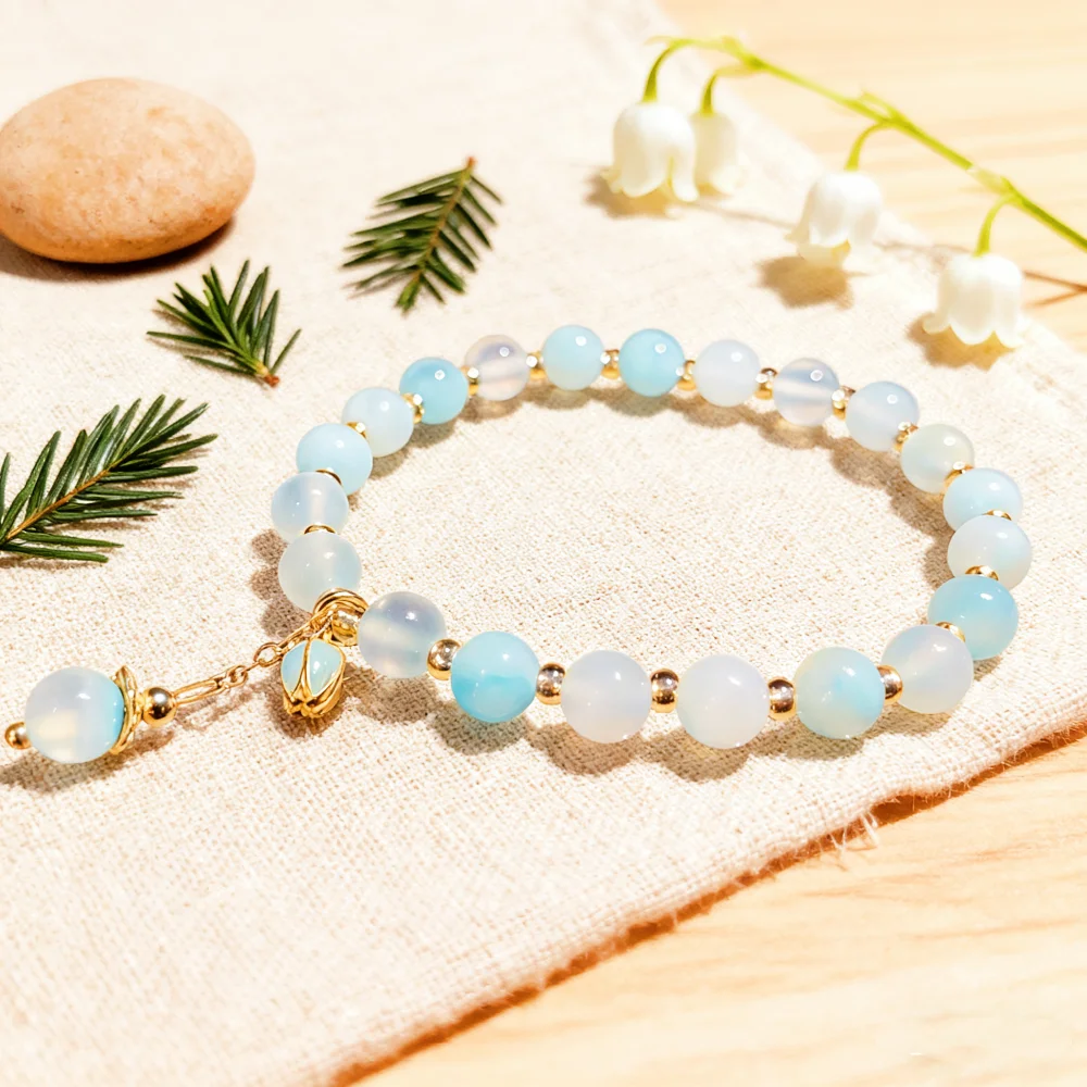 Jewelry Bracelet Exquisite Natural Stone Fashion Handmade Women's Hand Bracelets A Symbol of Serenity and New Beginnings