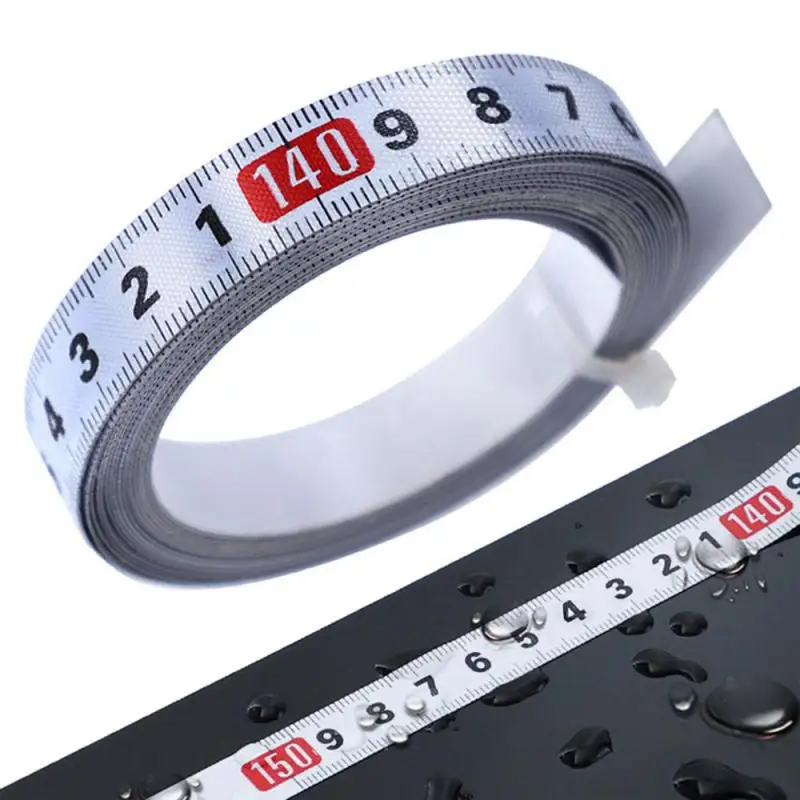 Self Adhesive Metric Measure Tape Vinyl Silver Ruler For Sewing Machine Sticker