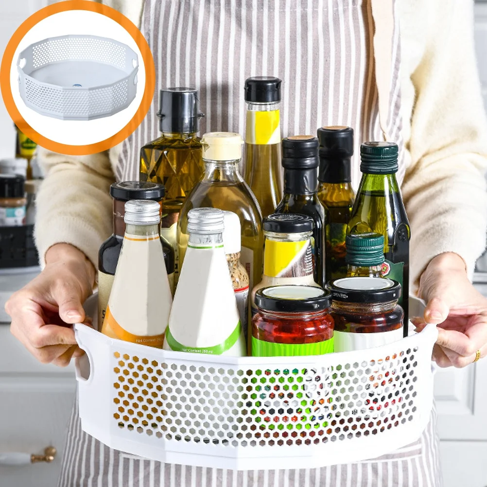 

Large Capacity Makeup Organizer Tray Plastic Storage Basket for Cosmetics Sundries Seasoning Rack Home Organizer Desktop Bins