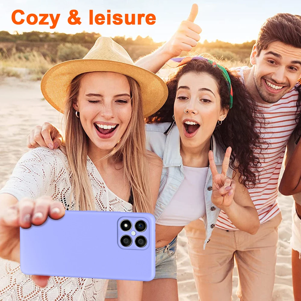 Liquid Silicone Phone Case For Honor X6 X6S X6A X7 X7A X8 X8A 4G 5G Back Cover Fundas view 6