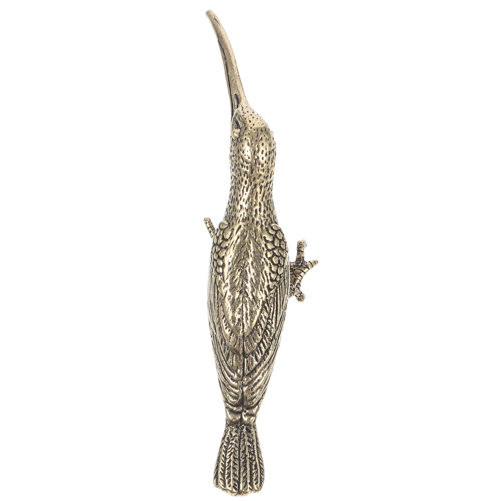 

1pc Long-Billed Hummingbird Premium Brass Desktop Adornment Creative Home Festival Decoration Bird Ornament Simulation Decor