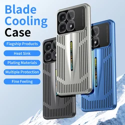 Cooling Case For POCO X6 Pro Redmi K70E Slim Hollow Out Shockproof Cover For Xiaomi POCO X6 Pro Bumper Funda